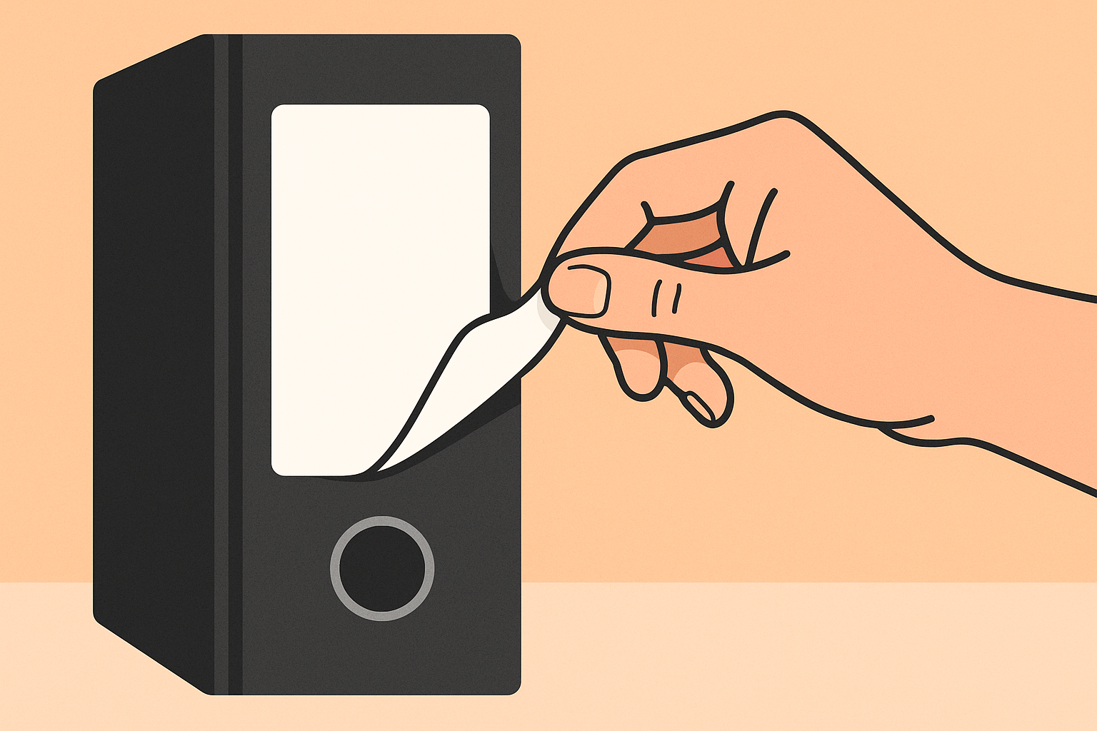 Dymo-labels met verwijderbare lijm