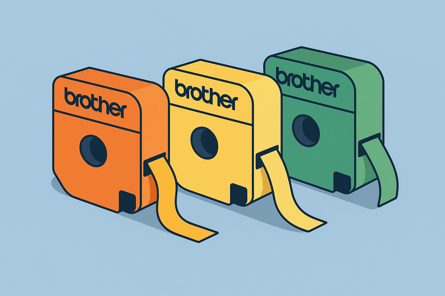 Fluoriserende Brother lettertapes (TZ/TZe)