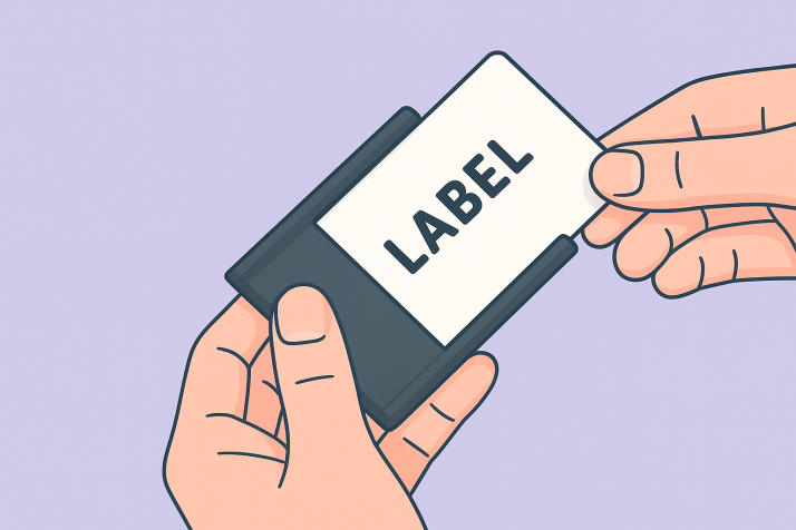 Niet-klevende labels: thermische kaarten voor Dymo, Brother en Zebra