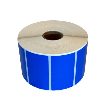 JINO blauwe labels, 57 x 32mm, 1500 etiketten