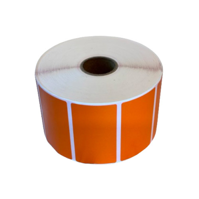 JINO oranje labels, 57 x 32mm, 1500 etiketten