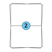 A4 stickervellen 210 x 148 mm, 200 labels