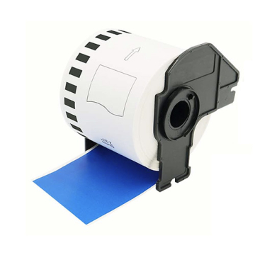 Brother DK-22205 compatible etiketten blauw