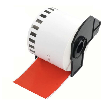 Brother DK-22205 compatible etiketten rood
