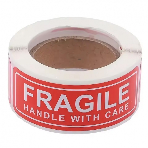 Etiketten Fragile handle with care - 120 stuks