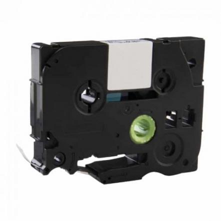 Brother TZe-111 compatible lettertape zwart op transparant 6mm