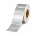 Thermische labels zilver, 51 x 25mm, kunststof, 2580 etiketten, thermisch transfer