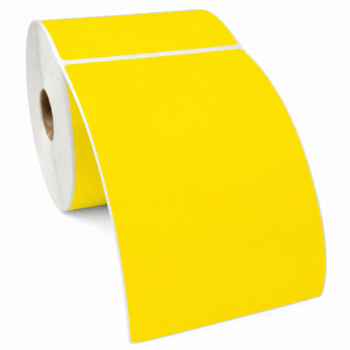 Zebra compatible labels geel, 102 x 210mm, 810 etiketten